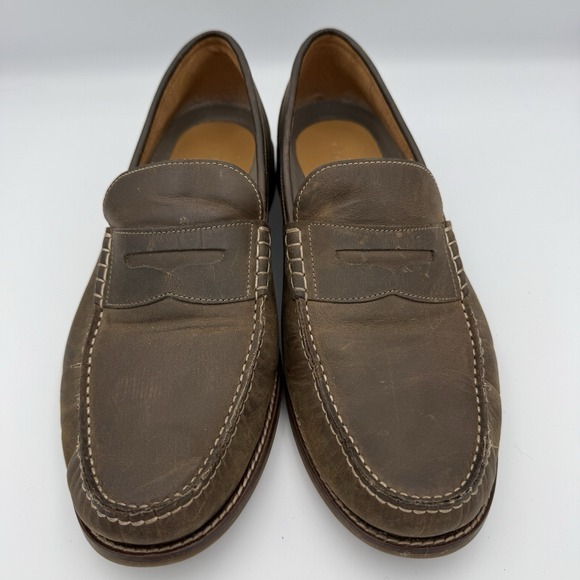 COLE HAAN Pinch Grand Penny Loafer Shoes Mens 11 Brown Office Work Slip On